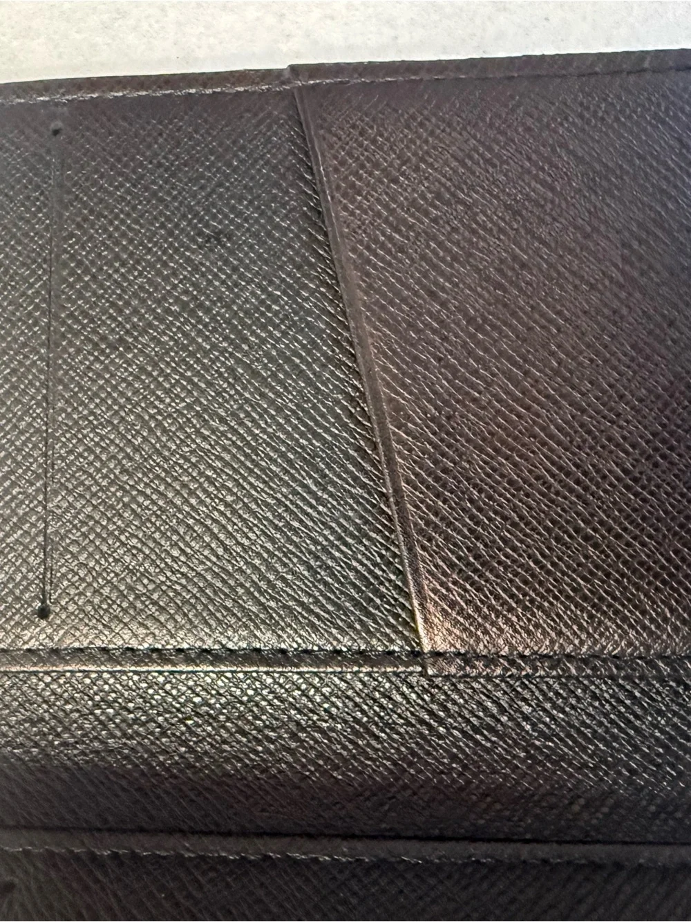 Louis Vuitton Men’s Black Damier Graphite Trifold Wallet